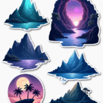 Mountains & Beaches - Sticker Sheet v10